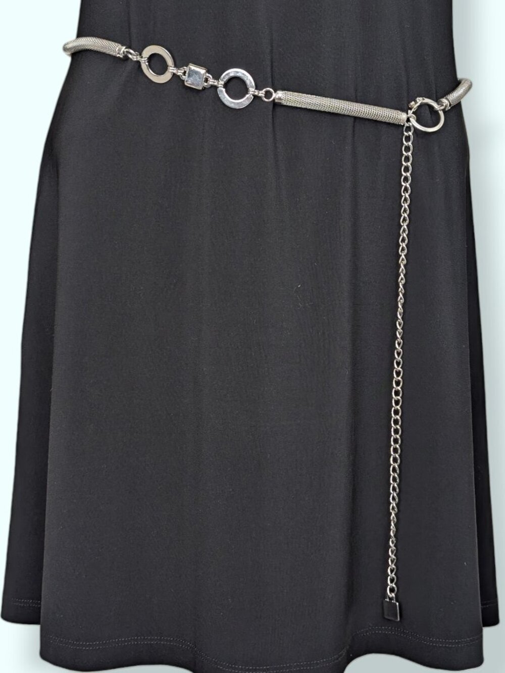(2/$20) Vintage Metal Mesh Chain Accent Belt